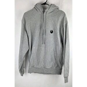 Stussy 8 Ball Hoodie/Sweatshirt Gray Embroidered Mens Size Large